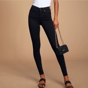 Levi's Mile High Black super skinny jeans - extra High rise